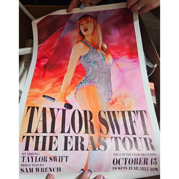 Taylor Swift The Eras Tour October 13 Concert Poster Memorabilia - Picture 1 of 1